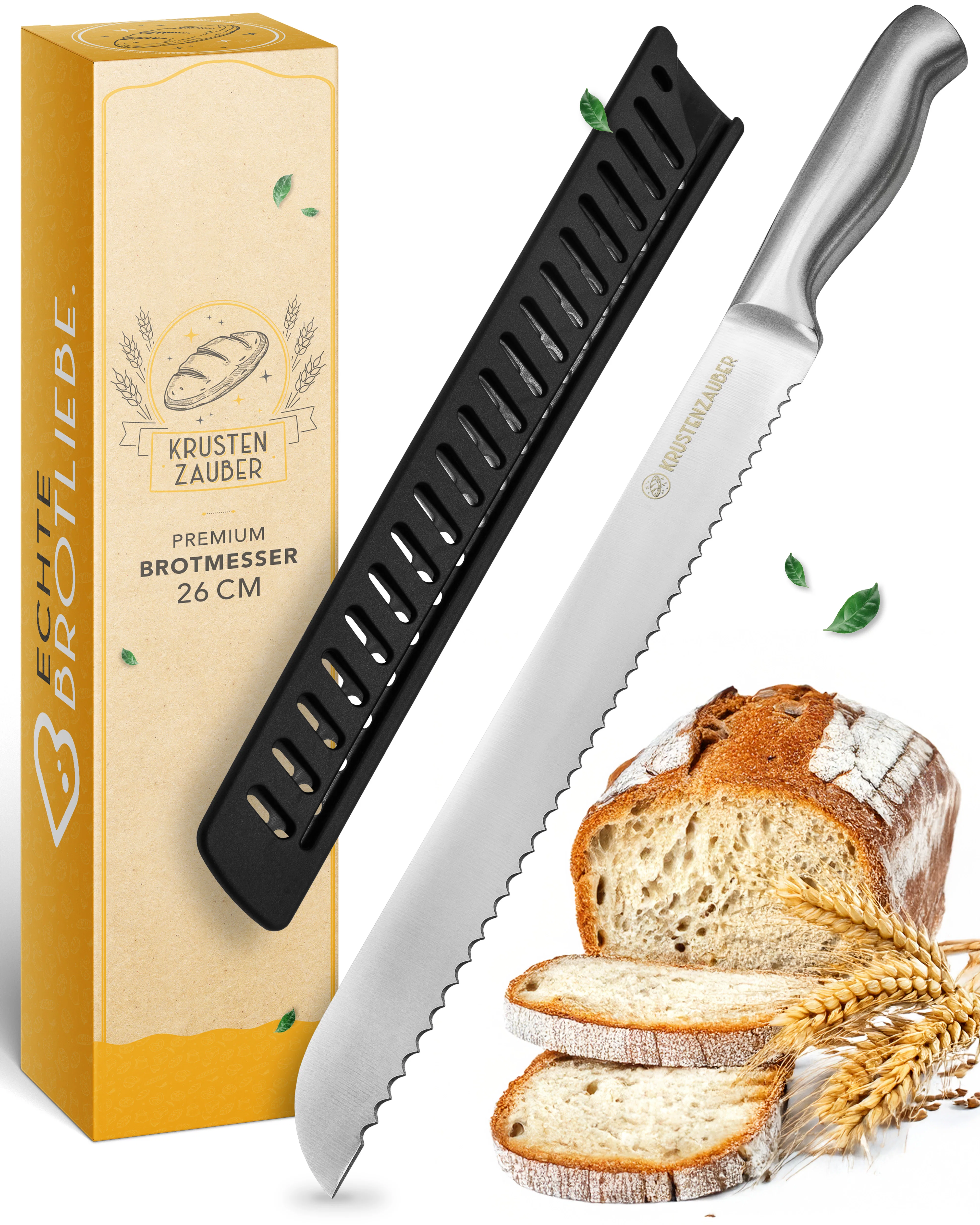 Brotmesser mit Wellenschnitt aus rostfreiem Edelstahl - Image 7