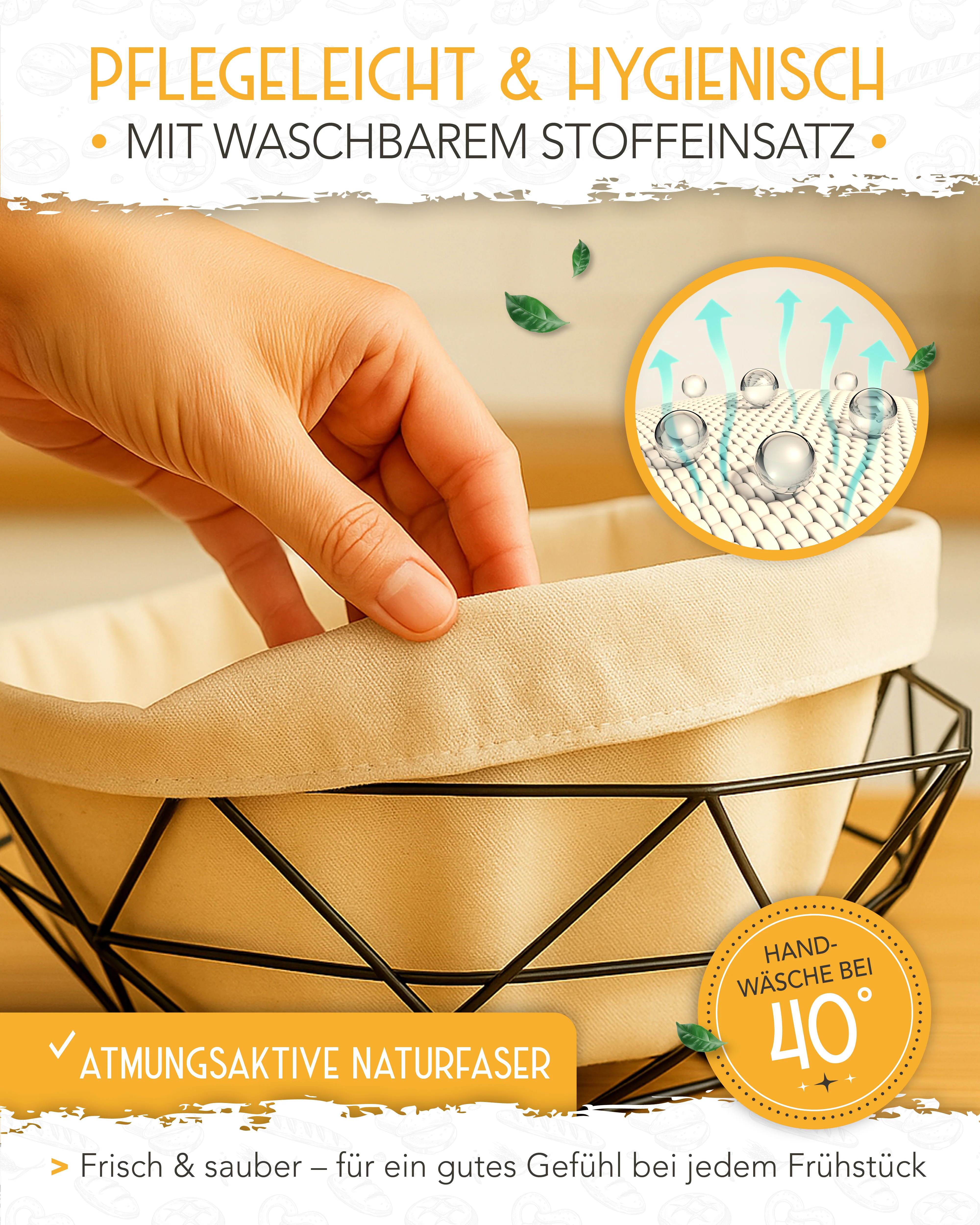 Brotkorb mit Metallgestell - Image 5